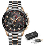 LIGE 2019 New Quartz Watches for Men