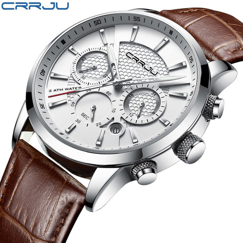 CRRJU 2019 New Fashion Quartz-Watches for Men